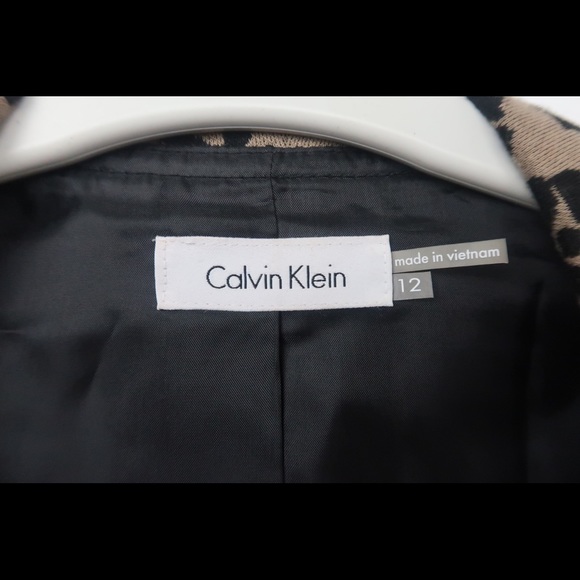 Calvin Klein Women’s Leopard Open Front Cardigan - Picture 9 of 10